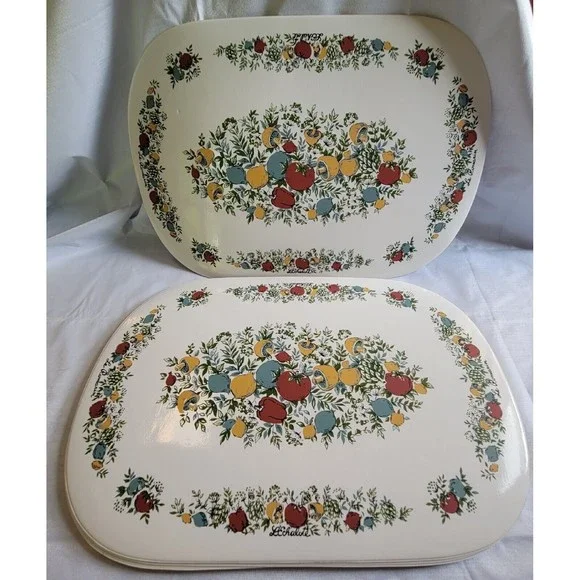 Dining Corning Corelle Spice Of Life Placemats Vinyl 8pc Set